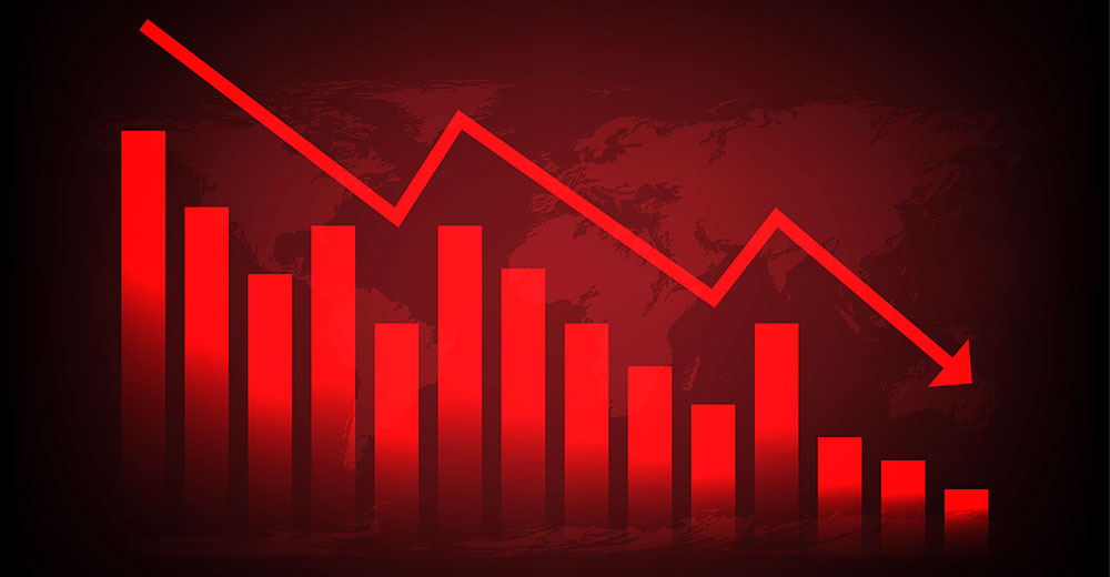 downward trend graph