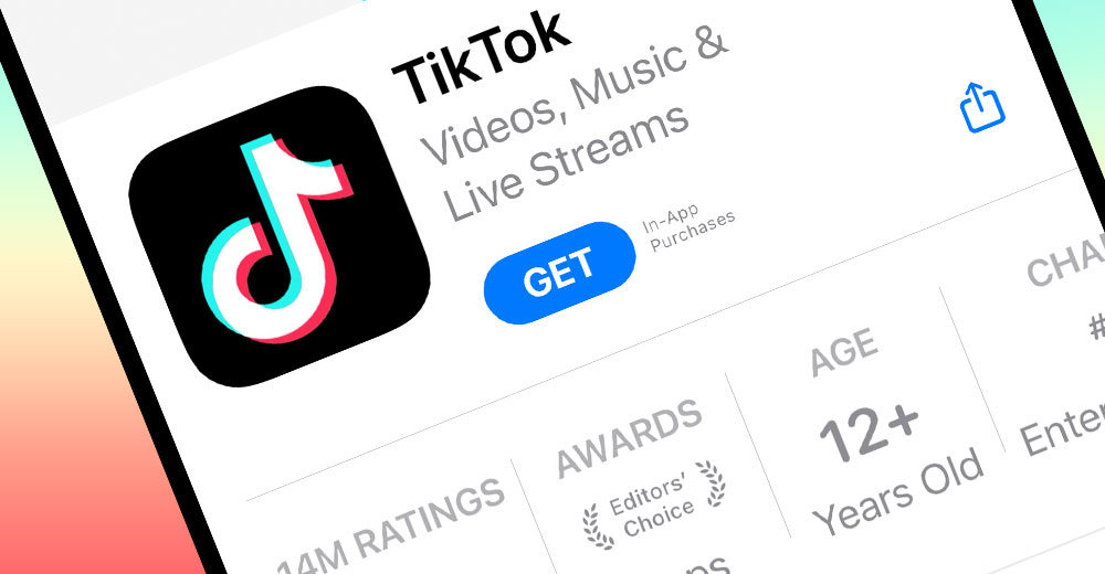 TikTok iOS app in the Apple App Store